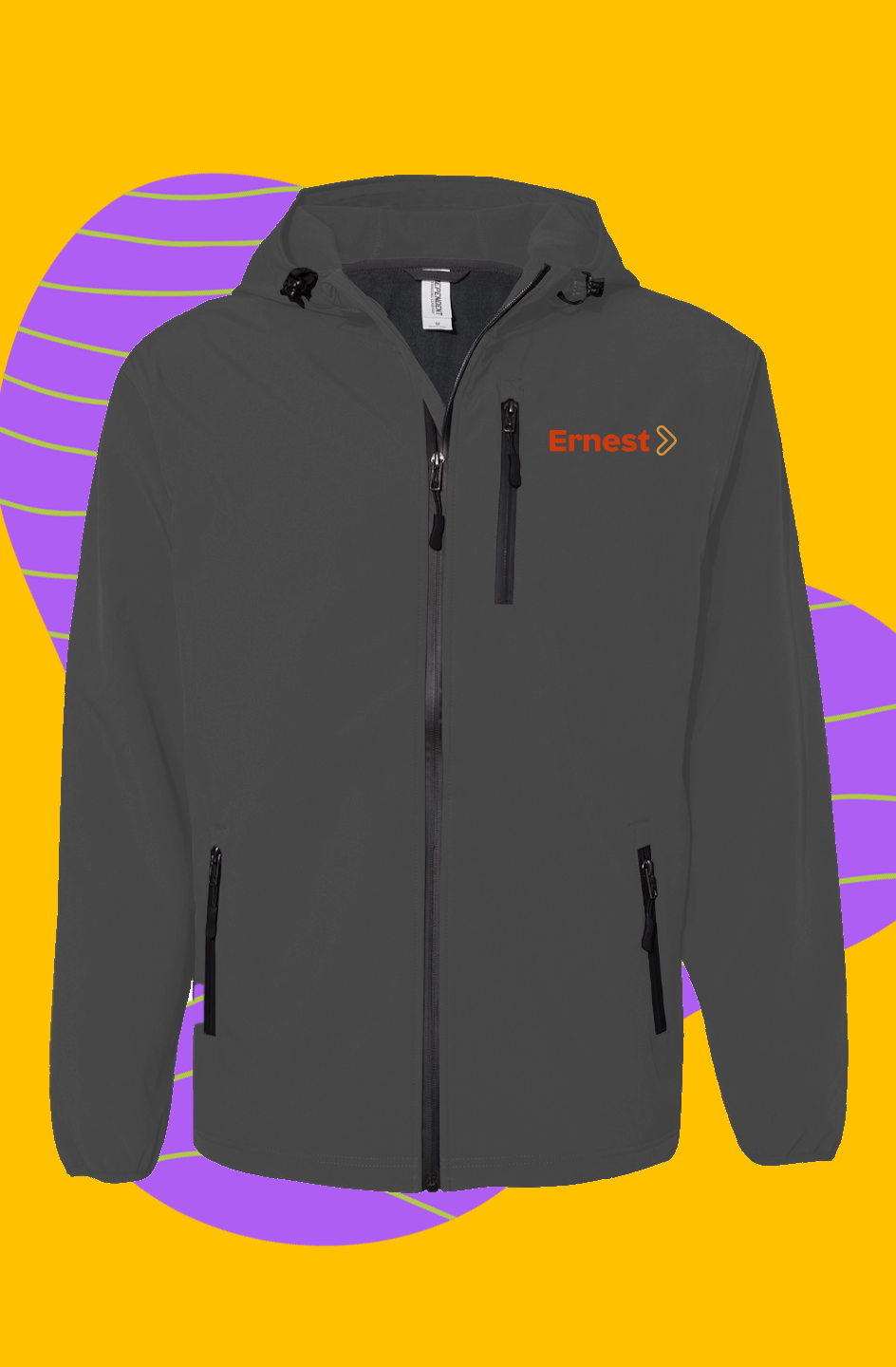 Poly-Tech Soft Hooded Shell Jacket (ORDER ONE SIZE SMALLER)