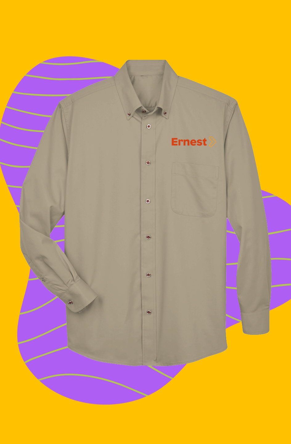 Long-Sleeve Twill Shirt - Men's