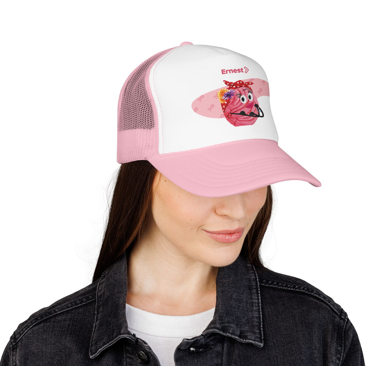 Pink Ernest Trucker Hat