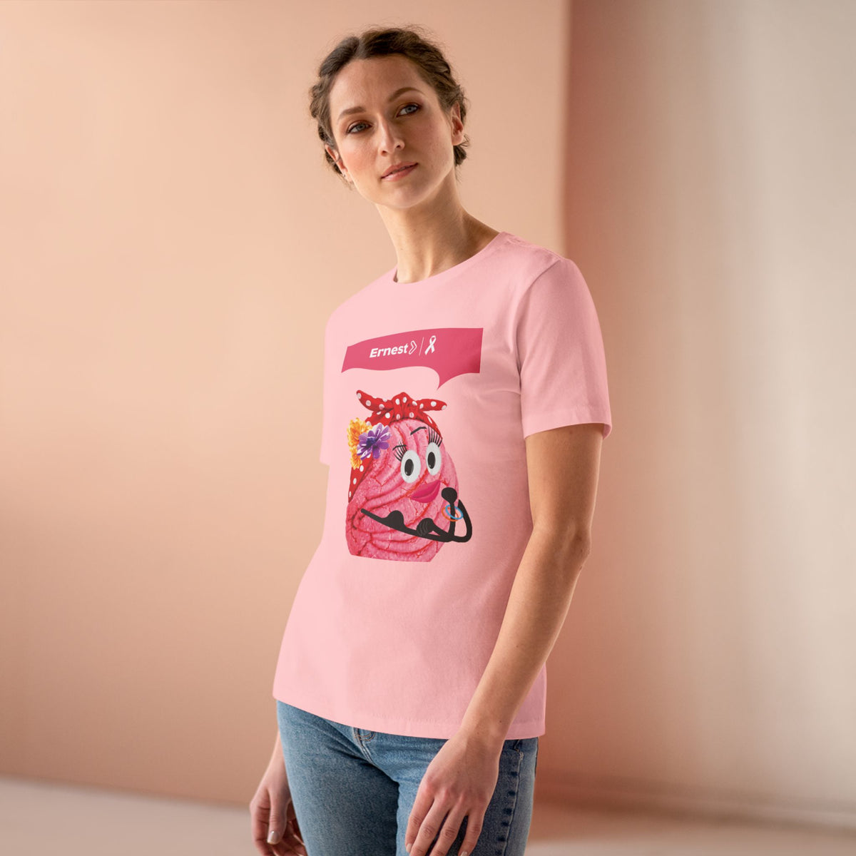 Ernest Pink Breast Cancer Awareness Shirt 2026 - Women's