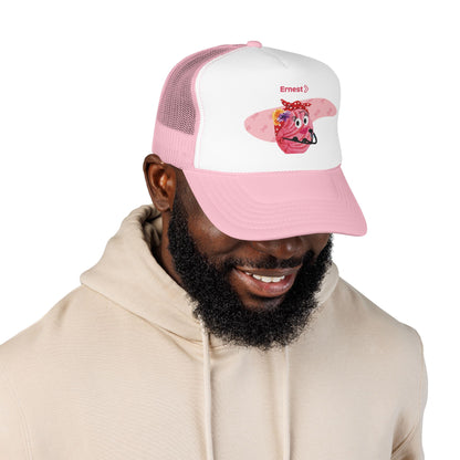 Pink Ernest Trucker Hat